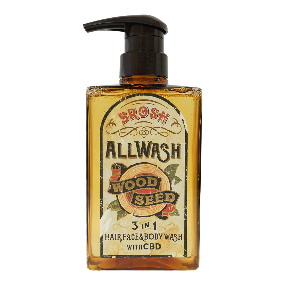 Brosh All Wash 3 az 1-ben Sampon és tusfürdő - Wood Seed - 400 ml