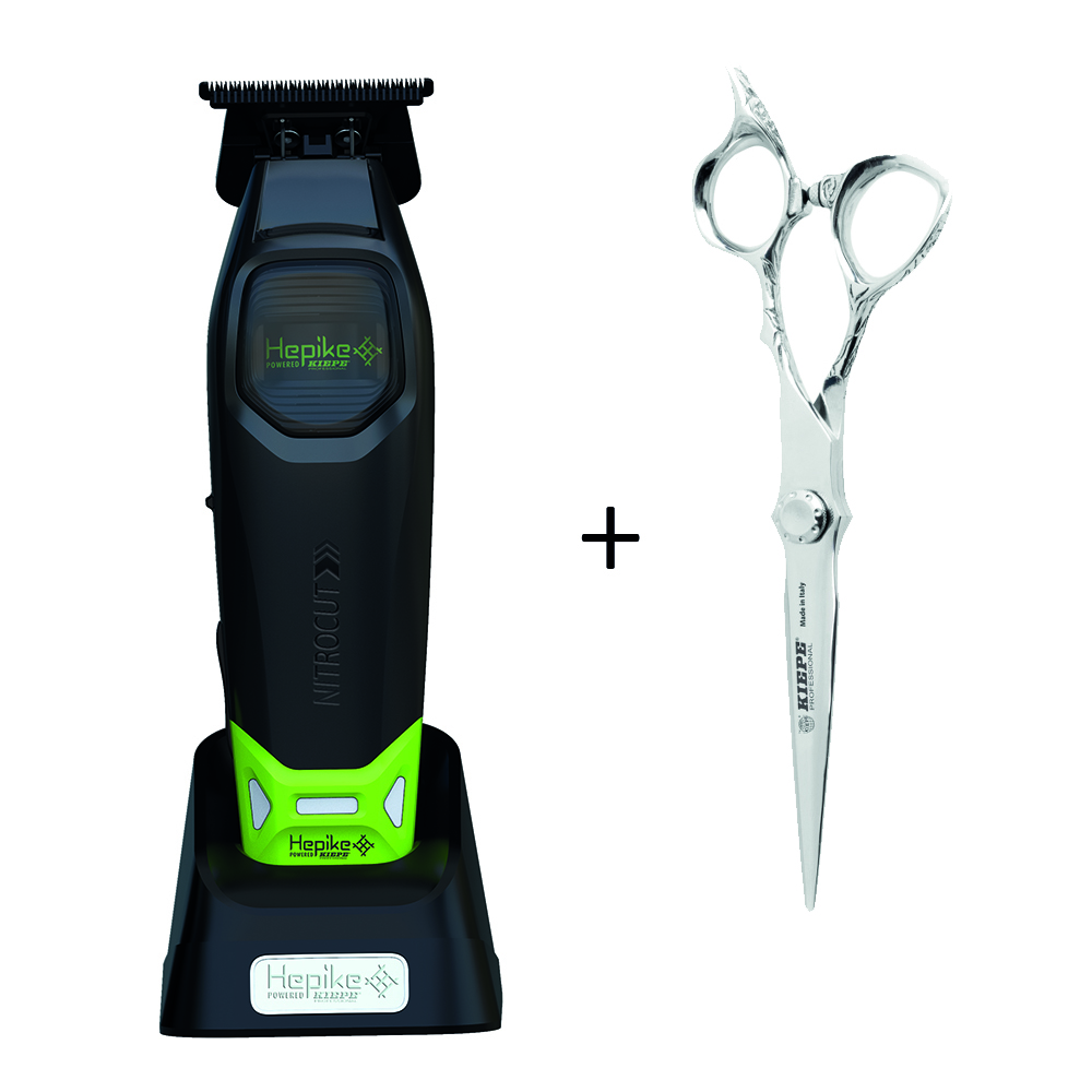 Hepike by Kiepe Nitrocut Trimmer + ajándék Kiepe 2817 Monster Cut hajvágó olló